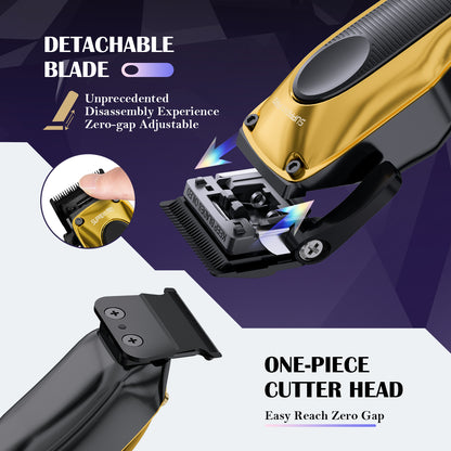 The Black Obsidian Professional Clipper and Trimmer Set - HC776GX