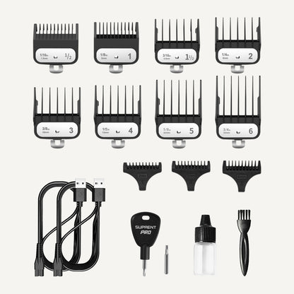 The Black Obsidian Professional Clipper and Trimmer Set - HC776BX