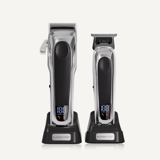 The Black Obsidian Professional Clipper and Trimmer Set - HC776SX