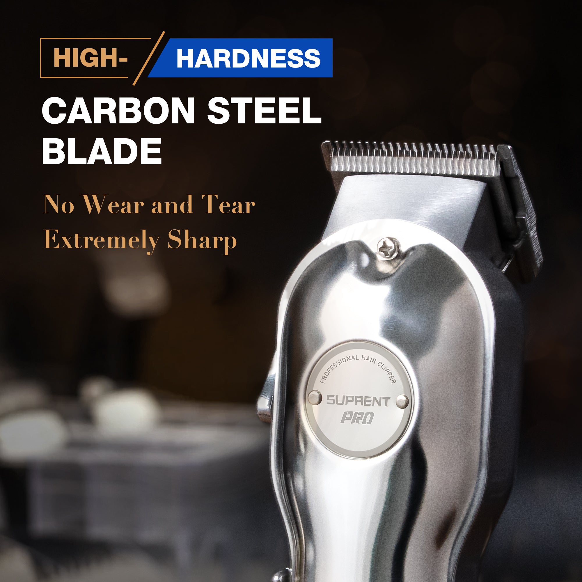 THE SILVER KNIGHT Professional Hair Clippers & Trimmer Combo